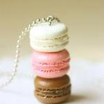 Macaron Jewelry - Trio Macarons Necklace -..