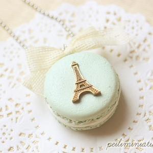 Macaron Eiffel Tower Necklace