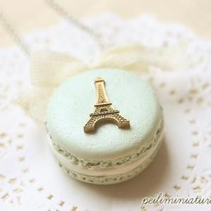 Macaron Eiffel Tower Necklace