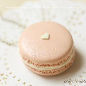 Barely There Pink Macaron Necklace