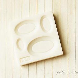 Miniature Plate Mold For Dollhouse Miniature 1/12..