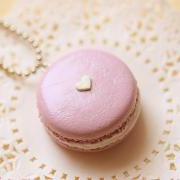Food Jewelry - Lavender Love Macaron Necklace